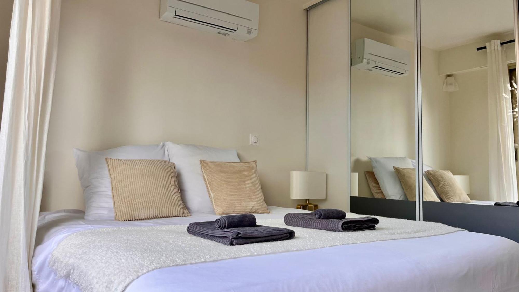 L'Azur - Apt De Standing - Piscine - Parking Le Cannet Luaran gambar